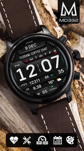MD332 Digital watch face screenshot 3