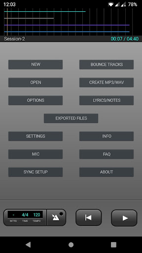 J4T Multitrack Recorder screenshot 2