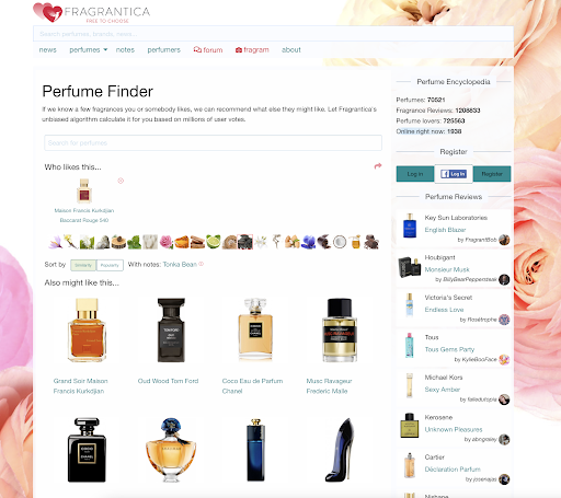 Fragrantica Perfumes screenshot 6