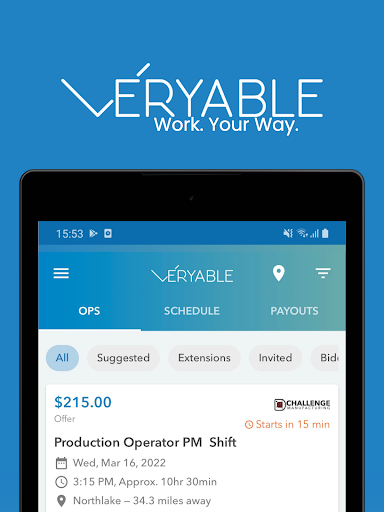 Veryable: Work. Next Day Pay screenshot 15