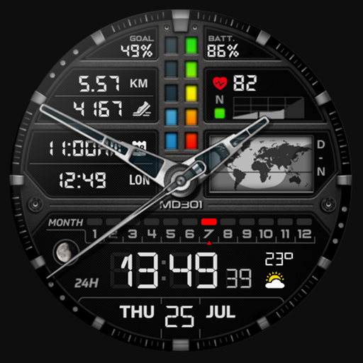 MD301 Hybrid watch face cover
