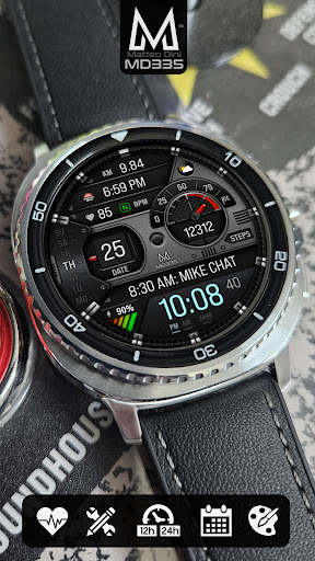 MD335 Hybrid watch face screenshot 4