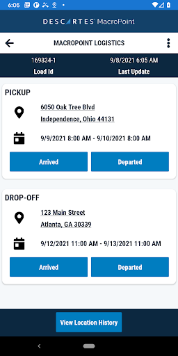 MacroPoint for Truckers screenshot 2