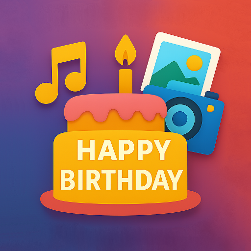 Birthday video maker cover