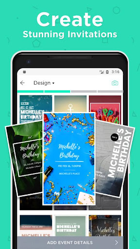 Hobnob - Invitation Card Maker screenshot 1
