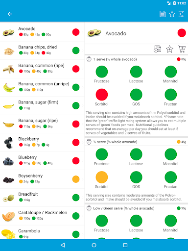 Monash University FODMAP diet screenshot 8