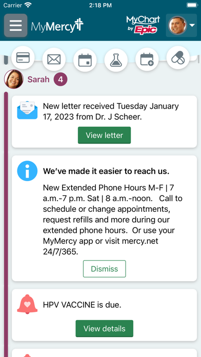 MyMercy+ screenshot 2