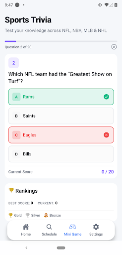 Live Scores : NFL NCAA NBA MLB screenshot 4