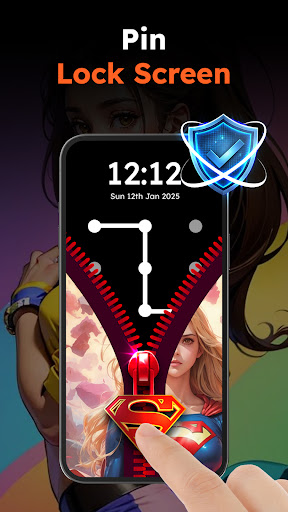 Zipper Lock Wallpapers Screen screenshot 13