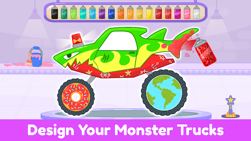 Monster Truck Kids Car Games screenshot 13