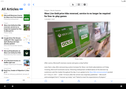 Fluent Reader Lite - RSS Clien screenshot 9