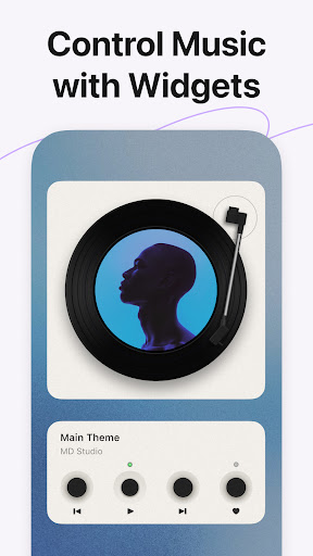 MD Vinyl - Music Player Widget screenshot 2