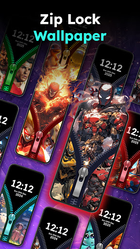 Zipper Lock Wallpapers Screen screenshot 4