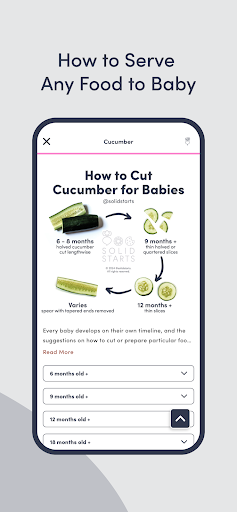 Solid Starts: Baby Food App screenshot 3
