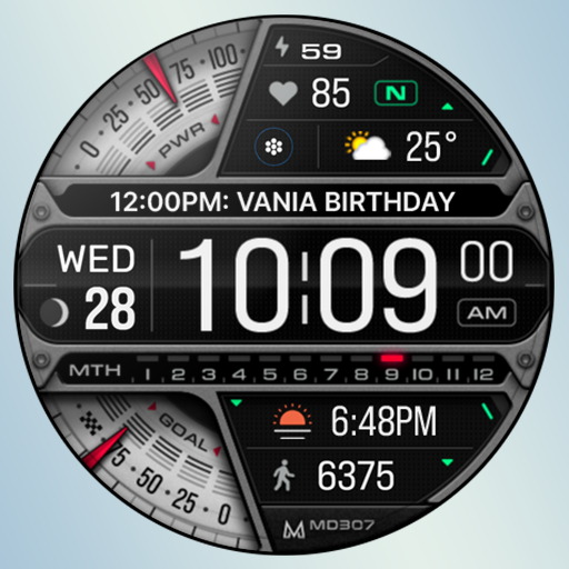 MD307 Digital watch face cover