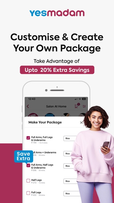 YesMadam Salon & Spa at Home screenshot 3