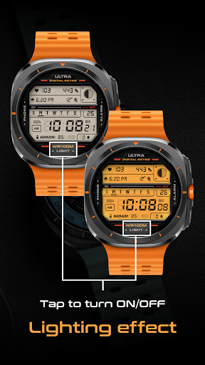 ULTRA Digital Retro watch face screenshot 5