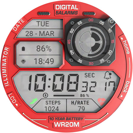ILLUMINATOR Digital Watch face screenshot 36