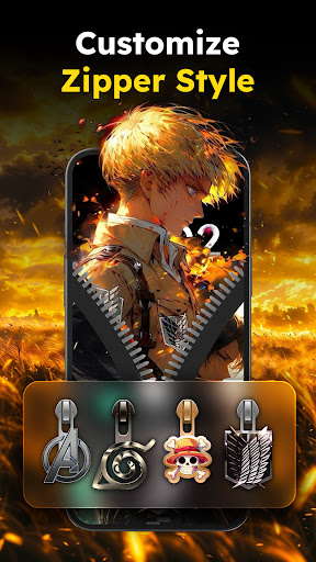 Zipper Lock Wallpapers Screen screenshot 3