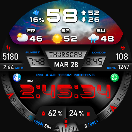 PER27 Digital Watch Face screenshot 2