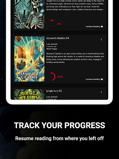 Comic Reader CBR, CBZ & PDF screenshot 8