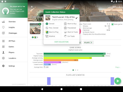 Board Game Stats screenshot 3