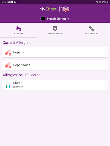 Trinity Health MyChart screenshot 10
