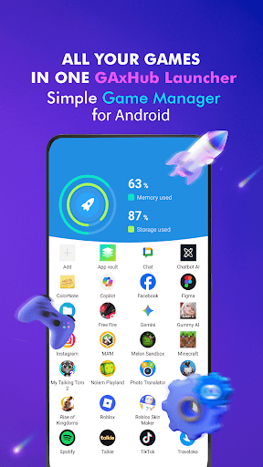GAxHub Launcher - Gaming Hub screenshot 1