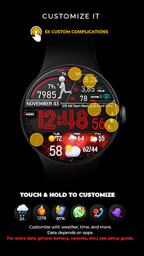 PER23 Digital Watch Face screenshot 25