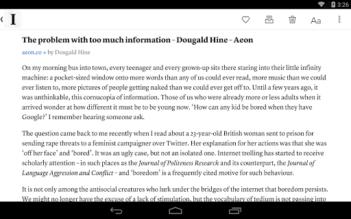Instapaper screenshot 3