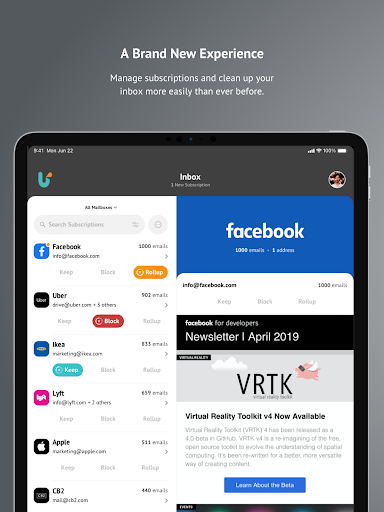 Unroll.Me - Inbox Mail Cleaner screenshot 1