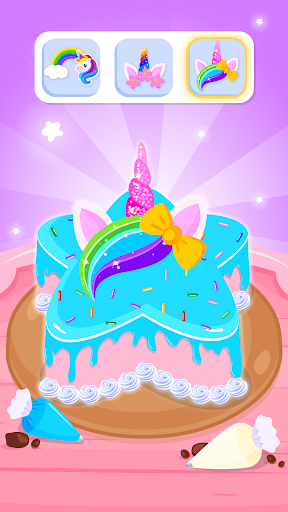 Unicorn Cake Cooking Games 2-6 screenshot 11