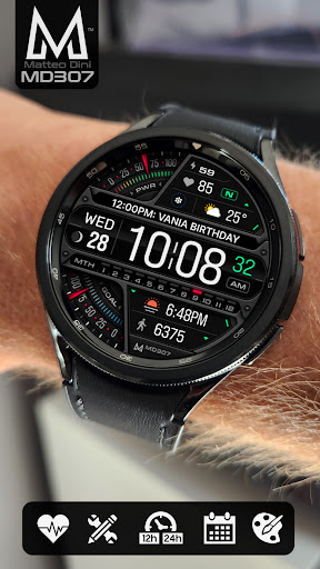 MD307 Digital watch face screenshot 3