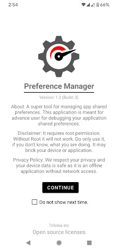 Preference Manager: Addon screenshot 2