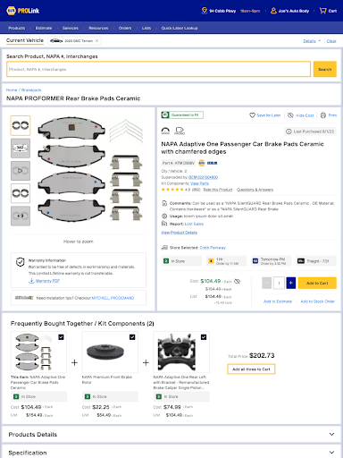 NAPA PROLink screenshot 14