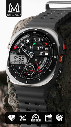 MD242 Hybrid watch face screenshot 8