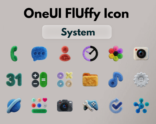 OneUI Fluffy Icons screenshot 2