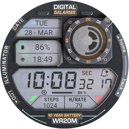 ILLUMINATOR Digital Watch face screenshot 18