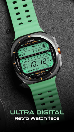 ULTRA Digital Retro watch face screenshot 6