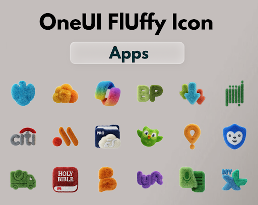 OneUI Fluffy Icons screenshot 1