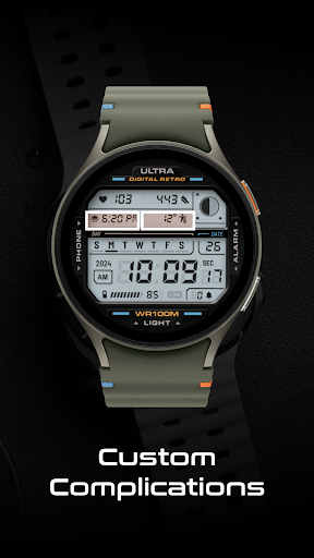 ULTRA Digital Retro watch face screenshot 1