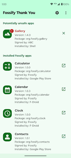 Fossify Thank You screenshot 9