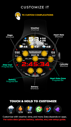 PER27 Digital Watch Face screenshot 3