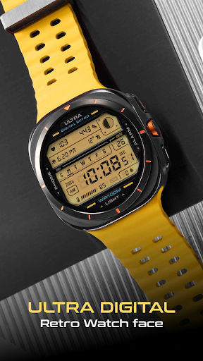 ULTRA Digital Retro watch face screenshot 4