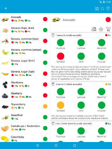 Monash University FODMAP diet screenshot 4