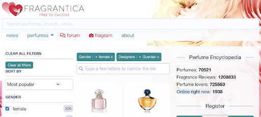 Fragrantica Perfumes screenshot 5