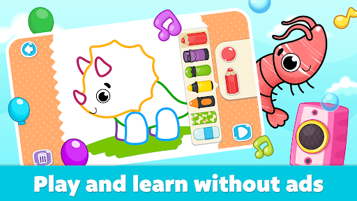 Coloring for Kids: Drawing 2-6 screenshot 12