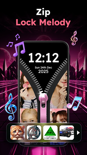 Zipper Lock Wallpapers Screen screenshot 2