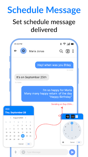Messages : SMS & Private Chat screenshot 1