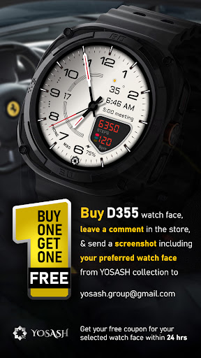 D355 Premium Watch Face screenshot 1